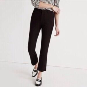 J. Crew Black Teddie Fit Cropped Trousers NWT Sz: 0